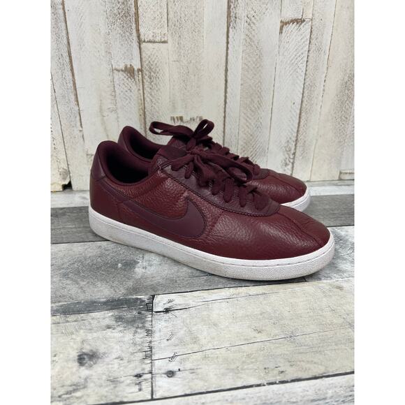 Nike Bruin Team Res Night Maroon All Leather Sneaker/Shoe, Men’s size 9.5 - Picture 3 of 5